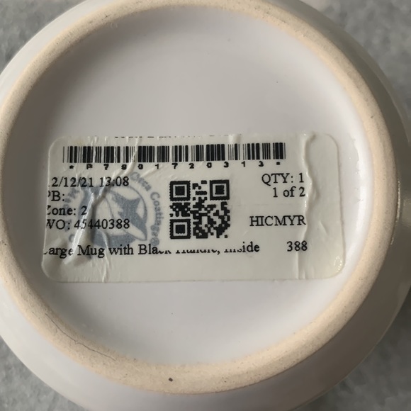 Mug ceramic “GIGI” black and white - Picture 4 of 4